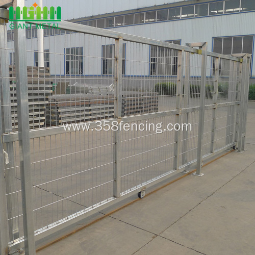PVC Coated Galvanized Welded Sliding Gates Fence Gate